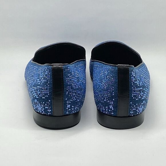 Versace Crystal Embellished Smocking Loafers size 44/us size 11 main image 9
